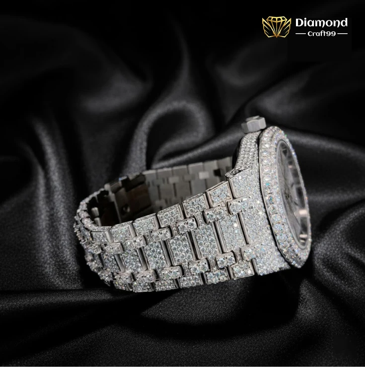 Beautiful Automatic Tree Branch Moissanite Watch For Men - Image 3